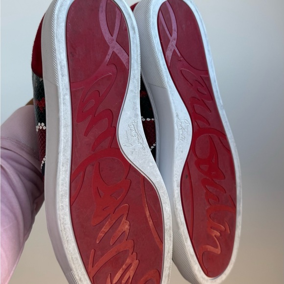 Christian Louboutin Men’s Sneakers - Red / Black / Snakeskin - Picture 12 of 12